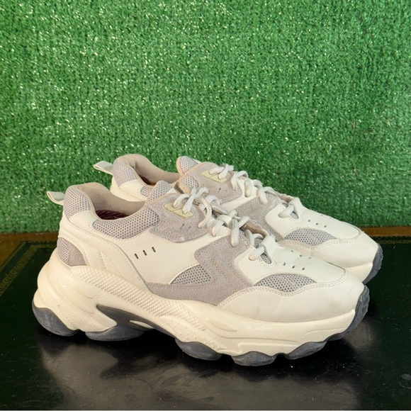 NA-KD Bubble Sole Trainers Beige Grey Women’s Size 9 - Picture 1 of 6